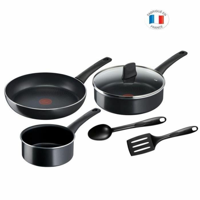 Tefal C2789602 Batería de cocina de 6 piezas, cacerola, estufa, salteuse + cubierta de vidrio, inducción, no piso, hecha en Francia 5