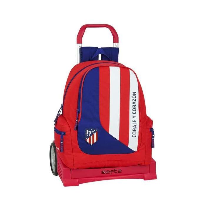 Mochila Escolar con Ruedas Evolution Atlético Madrid Neptuno Mochila Escolar con Ruedas Evolution Atlético Madrid Neptuno