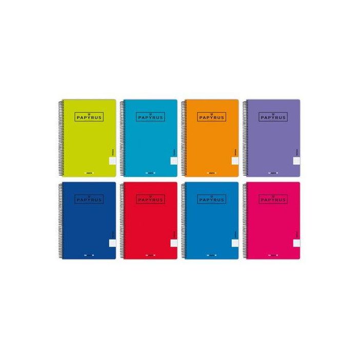 Bloc Papyrus Uniclas Tapa Pp Fº 80H Pauta 2.5 90G Col.Sur. (Set de 5)