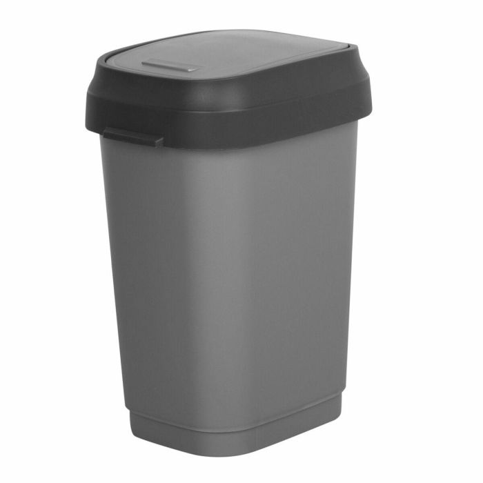Cubo de basura Curver Gris oscuro Plástico 35 L (6 Unidades) 6 Cubo de basura Curver Gris oscuro Plástico 35 L (6 Unidades) 6