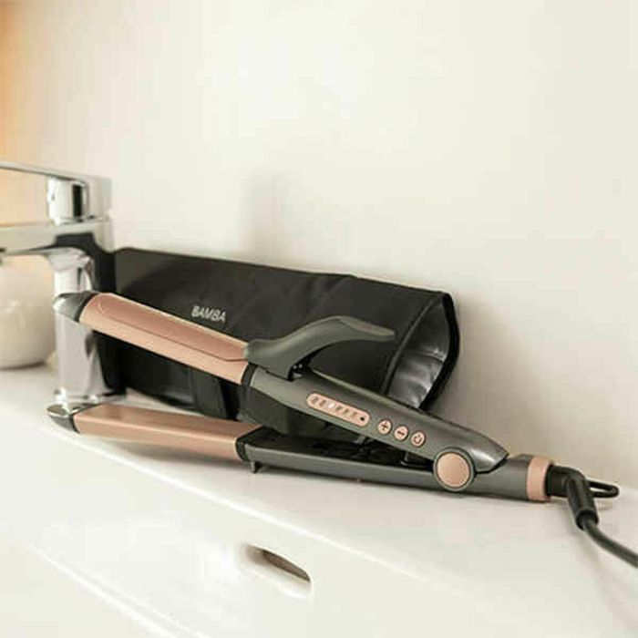 Cecotec Bamba RitualCare 1000 Ceramic 2in1 Plancha de pelo Caliente Gris, Rosa 82 W 2 m 2 Cecotec Bamba RitualCare 1000 Ceramic 2in1 Plancha de pelo Caliente Gris, Rosa 82 W 2 m 2