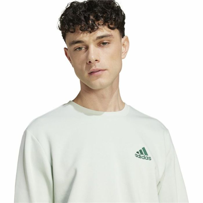 Sudadera sin Capucha Hombre Adidas Essentials Verde XXL 2 Sudadera sin Capucha Hombre Adidas Essentials Verde XXL 2