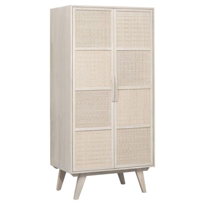 Armario Romantico DKD Home Decor Blanco Roto 55 x 178 x 87 cm