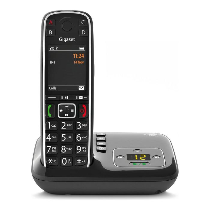 Gigaset E720A Teléfono Inalámbrico Negro DECT/Analógico con Contestador y Pantalla de 2.2" 2