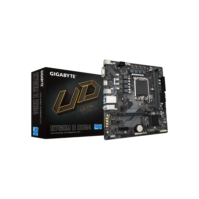 Gigabyte B760M H DDR4 (rev. 1.0) Intel B760 Express LGA 1700 micro ATX Gigabyte B760M H DDR4 (rev. 1.0) Intel B760 Express LGA 1700 micro ATX