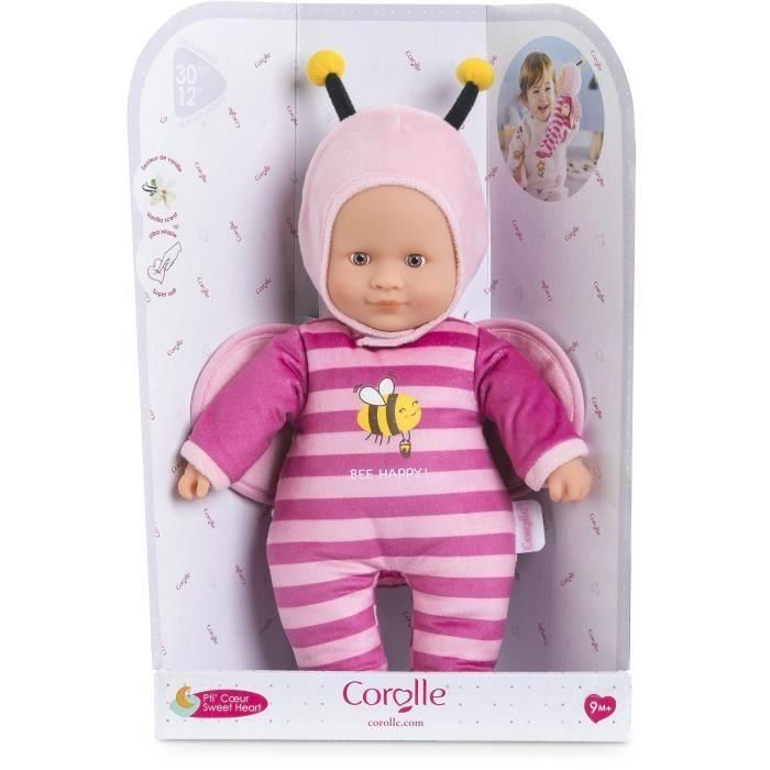 Corolle Muñeca Bebé Pti' Coeur Abeille, 30 cm, con aroma a vainilla, ideal desde 9 meses, cuerpo flexible y lavable 1 Corolle Muñeca Bebé Pti' Coeur Abeille, 30 cm, con aroma a vainilla, ideal desde 9 meses, cuerpo flexible y lavable 1