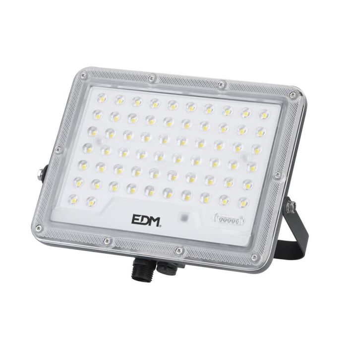 Edm Foco Proyector Solar Slim 50W 600LM 6.500K, Sensor Crepuscular, Mando a Distancia, IP65 2