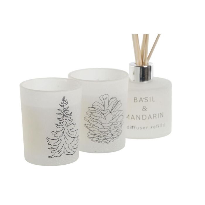 Vela Navidad Alpina DKD Home Decor Blanco 5 x 6 x 5 cm Set de 3 3 Vela Navidad Alpina DKD Home Decor Blanco 5 x 6 x 5 cm Set de 3 3