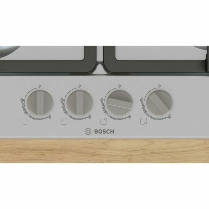 Placa de gas - BOSCH Serie 4 - 4 fuegos - 52 x 58,2 x 4,5 cm - PGP6B5K90 - Acero inoxidable 1 Placa de gas - BOSCH Serie 4 - 4 fuegos - 52 x 58,2 x 4,5 cm - PGP6B5K90 - Acero inoxidable 1