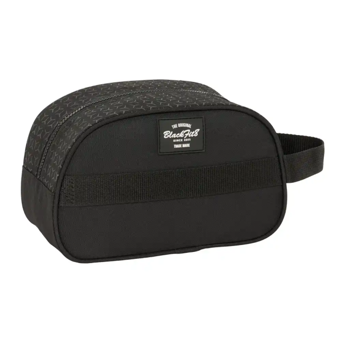 Neceser de Viaje BlackFit8 Old school Negro Gris Reciclable 26 x 15 x 12 cm 1