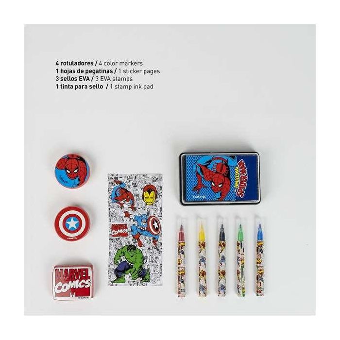 Set papelería coloreable maletín marvel 23.0 x 20.0 x 4.0 cm 2