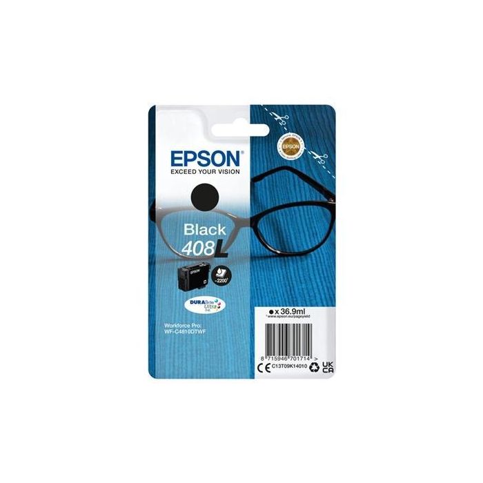 EPSON tinta Negro Singlepack 408L DURABrite Ultra Ink EPSON tinta Negro Singlepack 408L DURABrite Ultra Ink