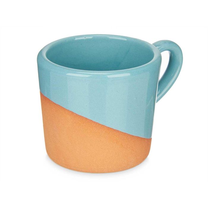 Taza Cafe Barro 80Ml Asa Turquesa La Dehesa 8X5CM (24 Unidades) 1 Taza Cafe Barro 80Ml Asa Turquesa La Dehesa 8X5CM (24 Unidades) 1