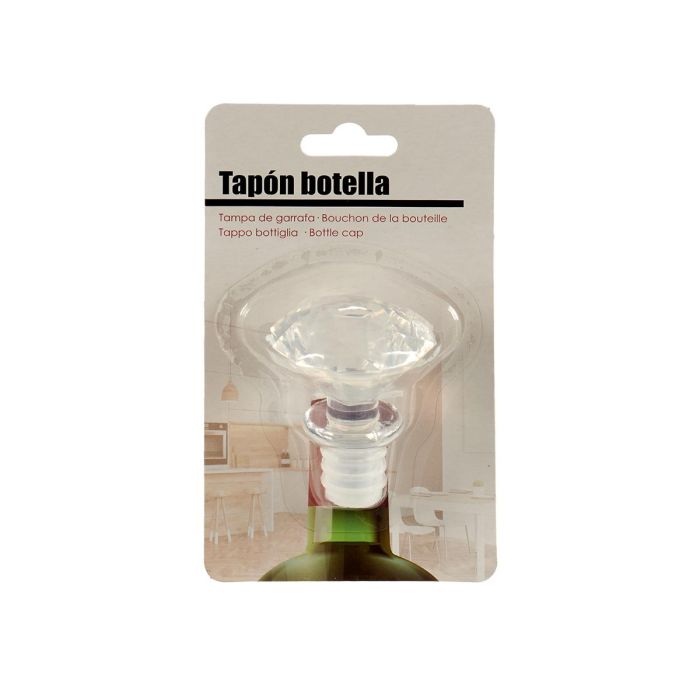 Arte Regal Tapón Botella Diamante Transparente 4.5x14.5x8.5 cm (Set de 48) 2