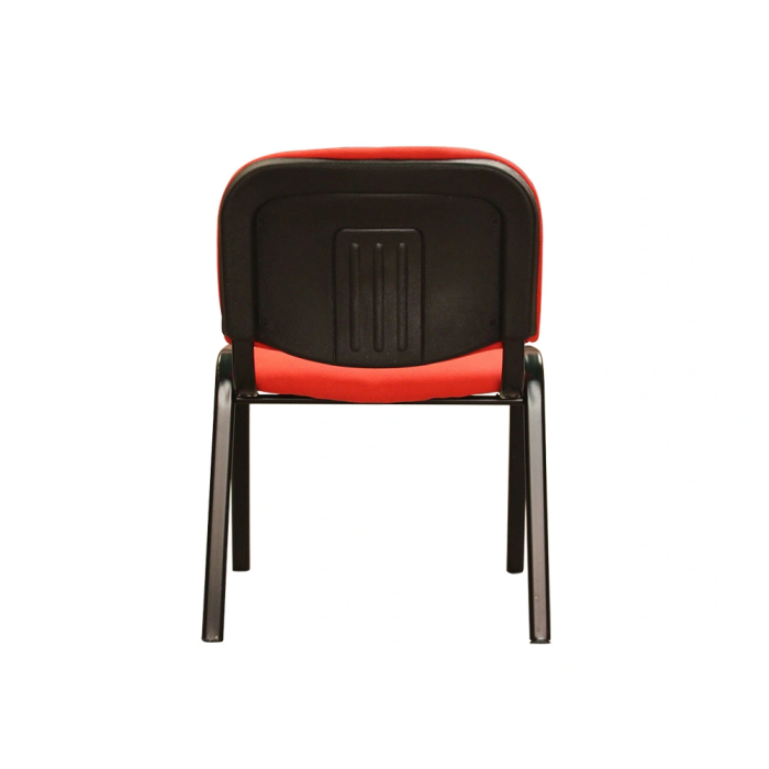 Q-connect Silla Confidente Apilable Tapizada Sin Ruedas 910mm Alto 460mm Largo 440mm Profundidad Rojo 3