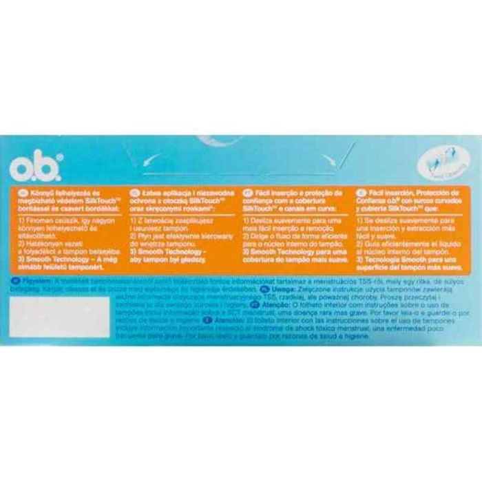 O.B. Tampones PROCOMFORT SUPER para Flujo Intenso con SilkTouch y DynamicFit, 32 unidades 2 O.B. Tampones PROCOMFORT SUPER para Flujo Intenso con SilkTouch y DynamicFit, 32 unidades 2