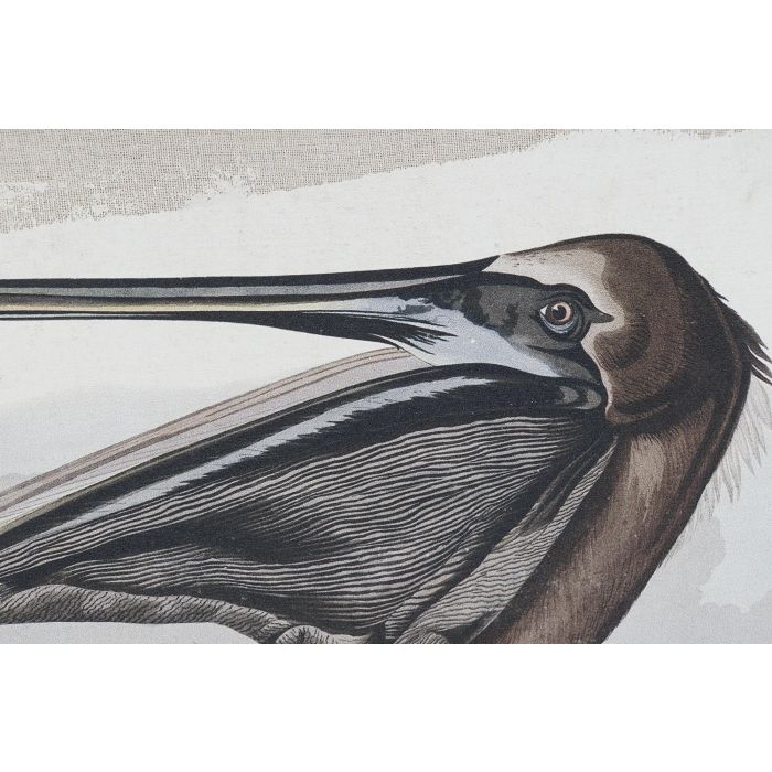 DKD Home Decor Cuadro Oriental Marron Blanco Madera Lienzo Pajaro 90 x 2 x 68 cm (2 Unidades) 2