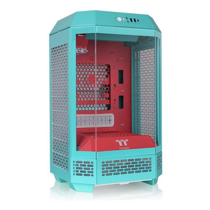 Thermaltake The Tower 250 Mini Tower PC Mini-ITX Mentha con Rojo. Ventilador frontal 2x 120mm. 2 puertos USB 3.2 Gen 1.