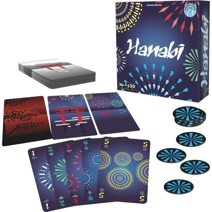 Hanabi - Asmodee - Juego táctico y de cooperación - A partir de 8 años 1