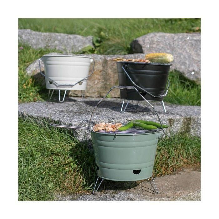 Livoo DOC327V Barbacoa de carbón portátil, verde, ligera, plegable, fácil de limpiar 2