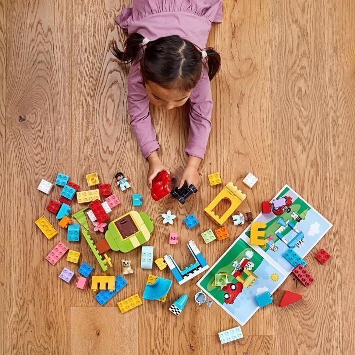 Lego Duplo Caja de Ladrillos Deluxe, Juguete de Construcción Educativo para Bebés +18 Meses, 85 Piezas 1 Lego Duplo Caja de Ladrillos Deluxe, Juguete de Construcción Educativo para Bebés +18 Meses, 85 Piezas 1