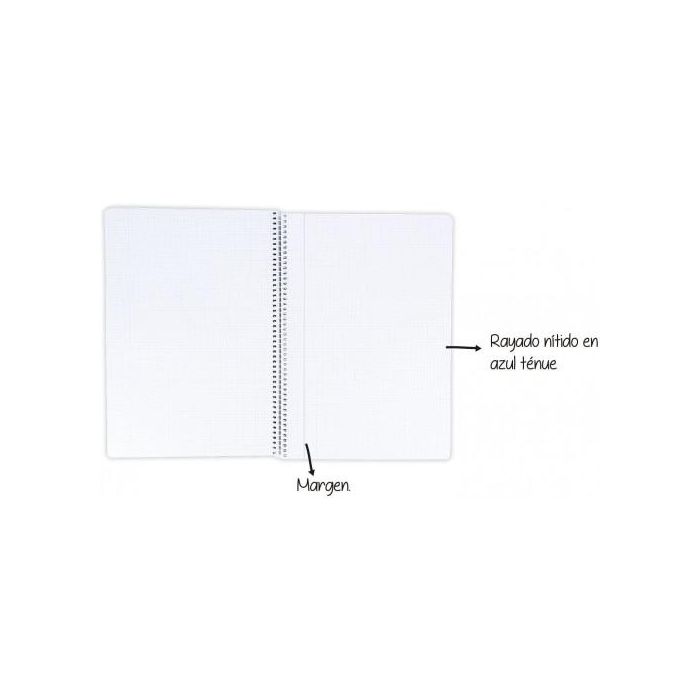 Oxford Cuaderno Espiral 80H Folio 4x4 mm C-Margen Tapa Blanda Pack 4+1 Ud Colores Vivos 1