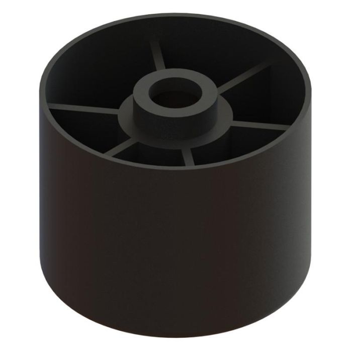 Q&Q Pata Tika Plástico Negro D44mm H35mm para Mueble, Sofá, Armario, Mesa | Soporte Resistente y Duradero de Alta Calidad