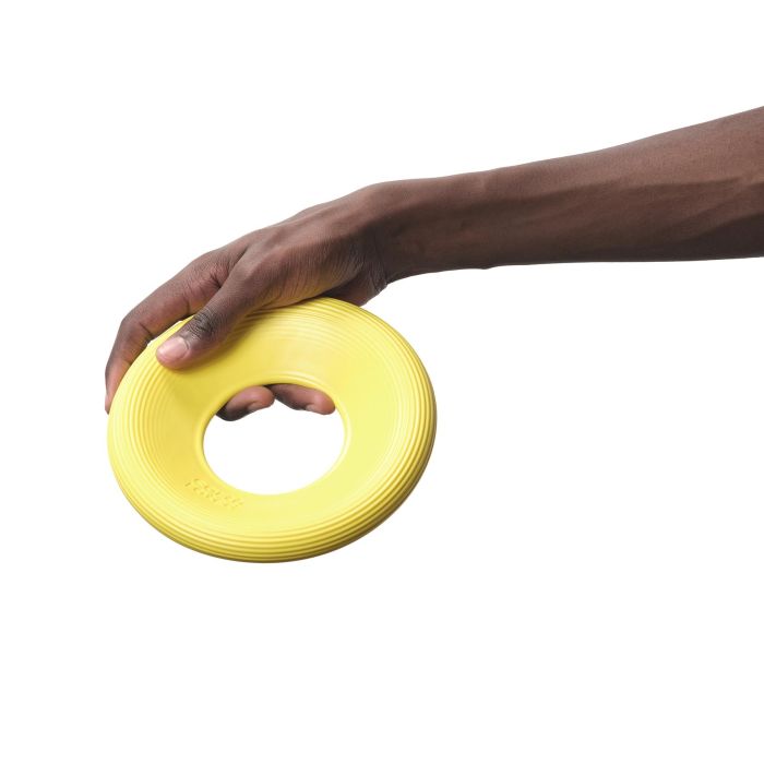 Earth Rated Juguete Volador Fly Toy para Perros Talla S Amarillo - Disco Flotante de Material Suave, para Juego Interactivo