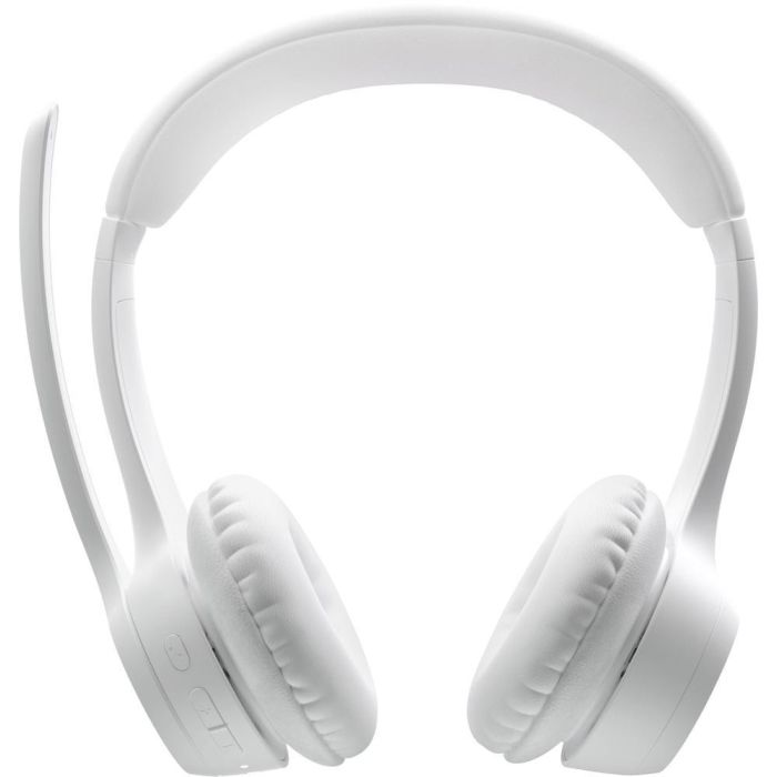 Logitech Auriculares Zone 300 Bluetooth Blanco, Micrófono con Cancelación de Ruido, Hasta 20 Horas de Batería, Conectividad Inalámbrica de 30m 2