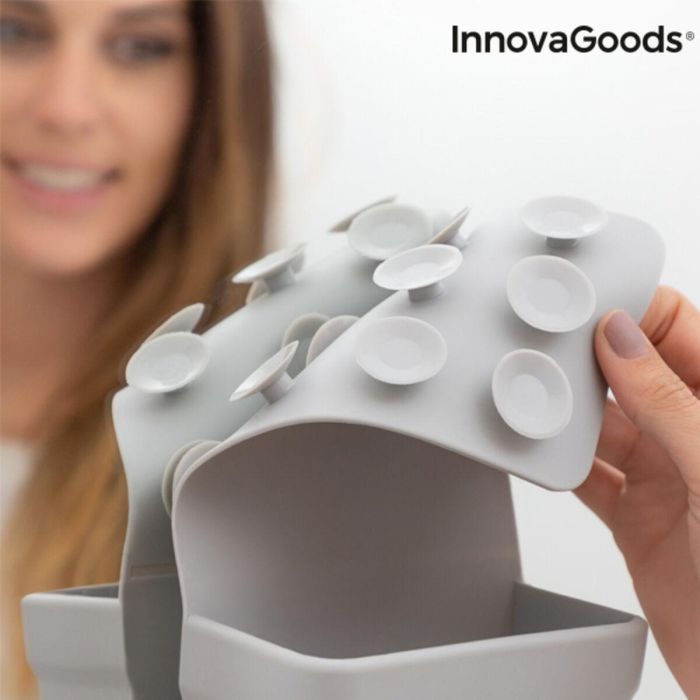Soporte Organizador de Silicona con Ventosas InnovaGoods 1 Soporte Organizador de Silicona con Ventosas InnovaGoods 1
