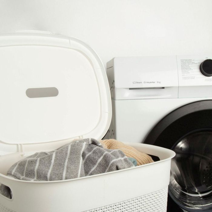 Cesto para la Ropa Curver Blanco Plástico 55 L 44 x 61 x 35 cm (8 Unidades) 2 Cesto para la Ropa Curver Blanco Plástico 55 L 44 x 61 x 35 cm (8 Unidades) 2
