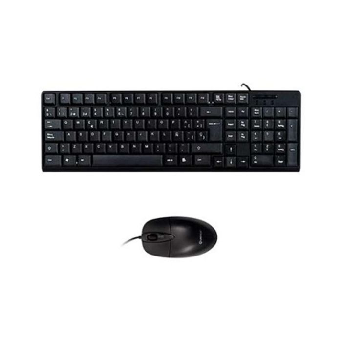 Unykach Kit Teclado + Mouse OEM 50535 USB Negro - Teclado Numérico 105 Teclas, Ratón Óptico 1200 DPI Unykach Kit Teclado + Mouse OEM 50535 USB Negro - Teclado Numérico 105 Teclas, Ratón Óptico 1200 DPI