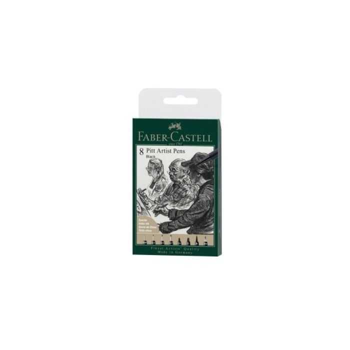 FABER-CASTELL Tuschestift Pitt Artist Pen Farbe 199 8x 0 FABER-CASTELL Tuschestift Pitt Artist Pen Farbe 199 8x 0
