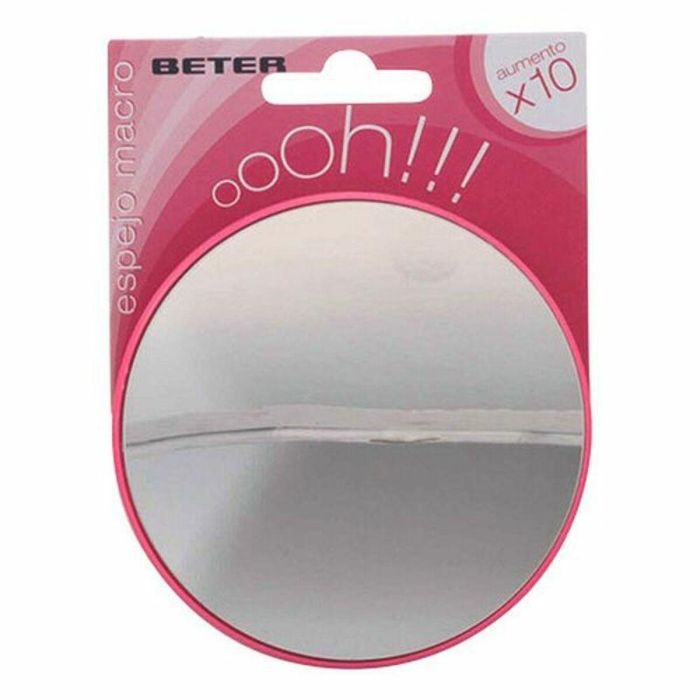 Beter OHH! Espejo aumentador x10 con ventosa resistente para baño. Precisión y comodidad en tu rutina de belleza - 1 unidad