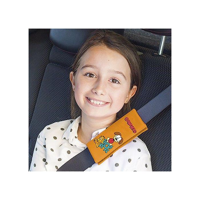 Garfield Mini Almohadilla para Cinturón 2 Piezas CS6 GAR101 Protege de Rozaduras y Molestias Sillas Infantiles Polyester