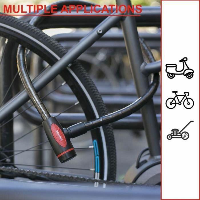 Master Lock Candado de Cable Reforzado Anticorte 1000x18mm con Cubierta de Vinilo y 4 Llaves 2 Master Lock Candado de Cable Reforzado Anticorte 1000x18mm con Cubierta de Vinilo y 4 Llaves 2