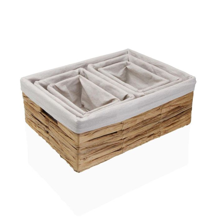 Versa Set de 5 Cajas Cinth de Jacinto de Agua, 30x40x15 cm - Almacenamiento Decorativo 1 Versa Set de 5 Cajas Cinth de Jacinto de Agua, 30x40x15 cm - Almacenamiento Decorativo 1