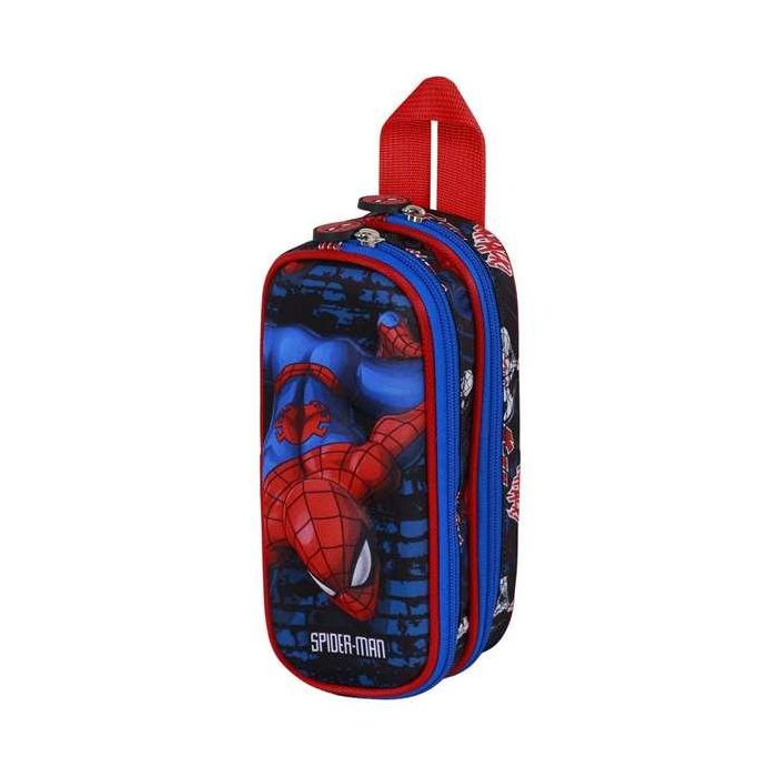 Karactermania Estuche Portatodo Doble 3D Spiderman Wall 22 x8 x9,5 cm 1
