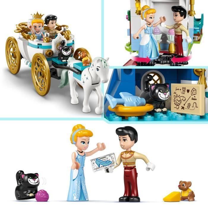 Lego 43275 Disney Princess El Castillo de Cenicienta y el Carruaje - Set Juego de Roles Infantil 6 Años 2