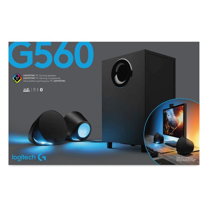 Logitech Altavoz Gaming G560 Bluetooth 240W RGB LIGHTSYNC DTS:X Ultra 980-001301 26