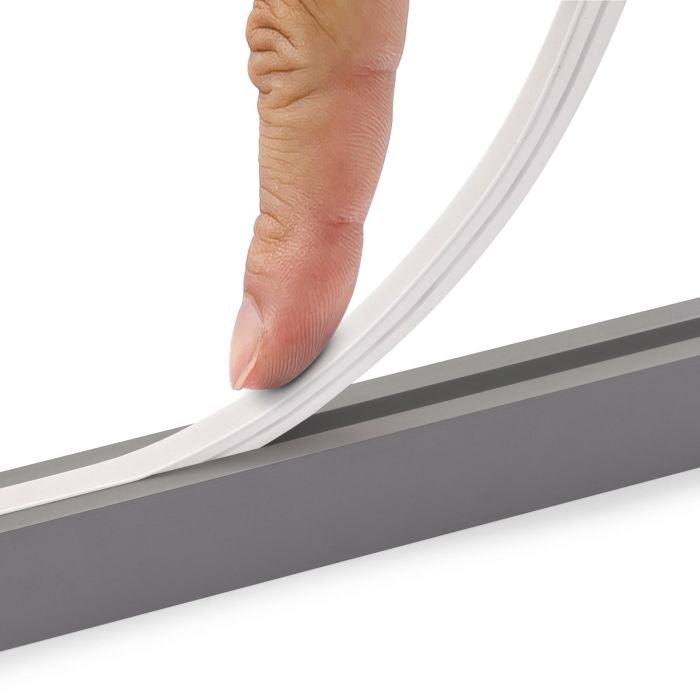 Emuca Kit de barra para armario Luxe, tira LED 4,5x8 Neonlynx V, sensor de movimiento RF Smart y convertidor Smart (24V DC), longitud 900mm, Luz blanca cálida 2.700K, Plástico y Aluminio, Titanio 9 Emuca Kit de barra para armario Luxe, tira LED 4,5x8 Neonlynx V, sensor de movimiento RF Smart y convertidor Smart (24V DC), longitud 900mm, Luz blanca cálida 2.700K, Plástico y Aluminio, Titanio 9