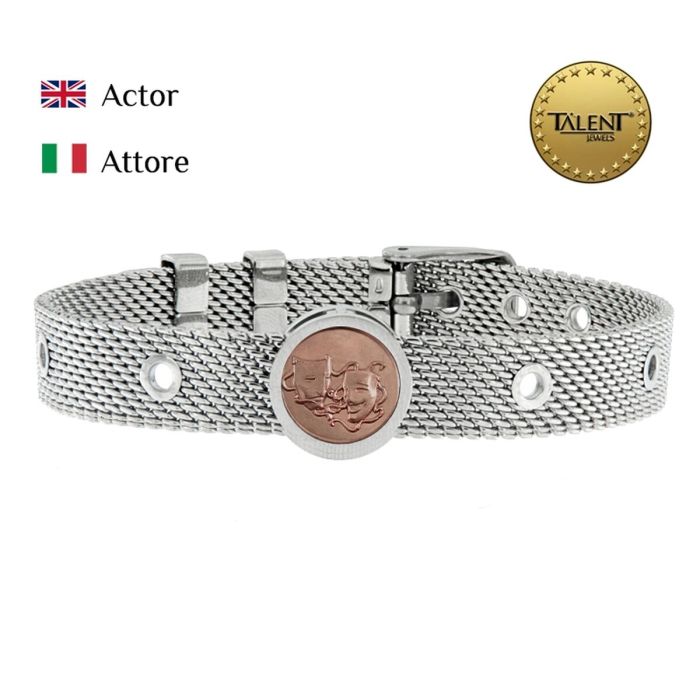 Pulsera Unisex Actor Talent Jewels TJA-3-01-02-1-235 Plateado 1 Pulsera Unisex Actor Talent Jewels TJA-3-01-02-1-235 Plateado 1