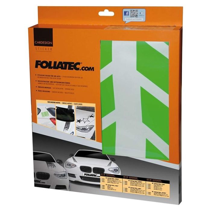 Foliatec FO33925 Pegatina para Coche Diseño Sombras Neón Verde, PVC, UV, Resistente a la Intemperie y Lavado, 77x9 cm, 2 Piezas Foliatec FO33925 Pegatina para Coche Diseño Sombras Neón Verde, PVC, UV, Resistente a la Intemperie y Lavado, 77x9 cm, 2 Piezas