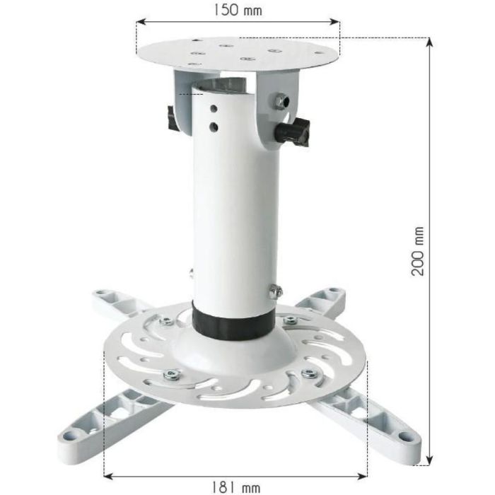 Techly Universal Deckenhalterung f.Beamer.30cm Deckenabst..w 2 Techly Universal Deckenhalterung f.Beamer.30cm Deckenabst..w 2