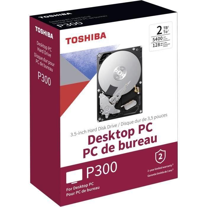 Toshiba P300 HDWD220EZSTA Disco Duro Interno 2TB 5400 rpm 3.5" para PC de Sobremesa (Caja Minorista) 3 Toshiba P300 HDWD220EZSTA Disco Duro Interno 2TB 5400 rpm 3.5" para PC de Sobremesa (Caja Minorista) 3