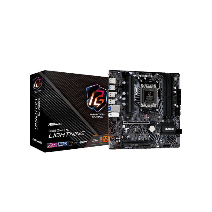 Asrock B650M PG Lightning AMD B650 Zócalo AM5 micro ATX 5