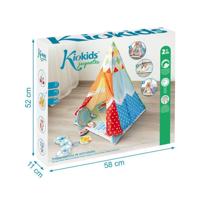 Juguete Mantita Teepee Actividades Del Circo para Bebés +2 meses - Acolchado y Versátil para Jugar 1