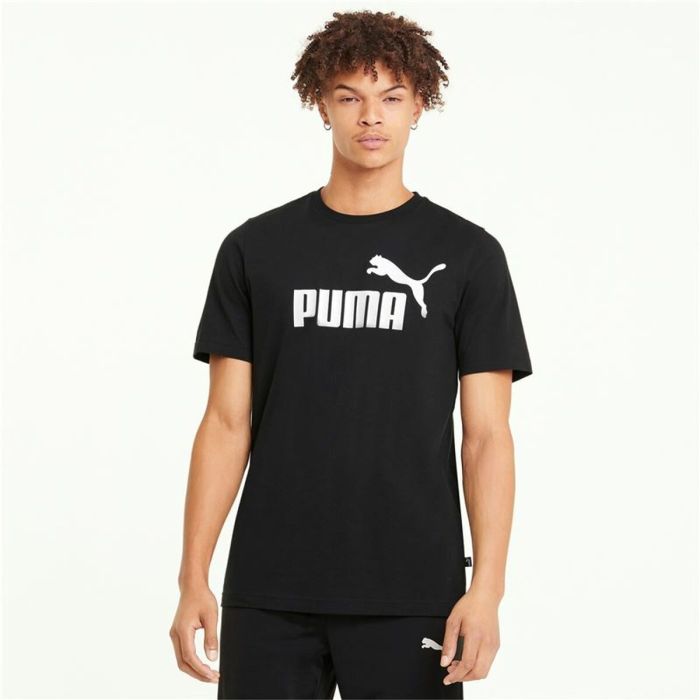 Camiseta de Manga Corta Hombre Puma 586666 01 Negro (L) (1 unidad) 4