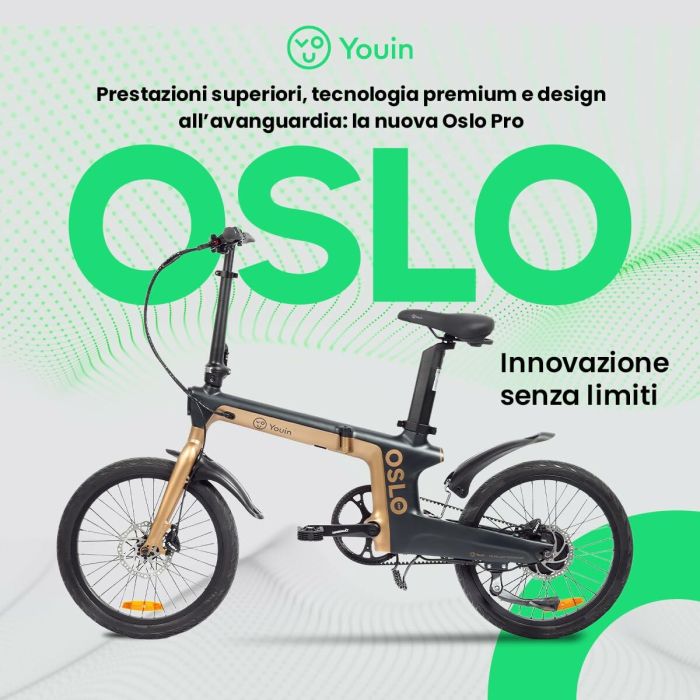 Bicicleta Eléctrica Youin BK1950 OSLO PRO Negro Dorado 7 Bicicleta Eléctrica Youin BK1950 OSLO PRO Negro Dorado 7