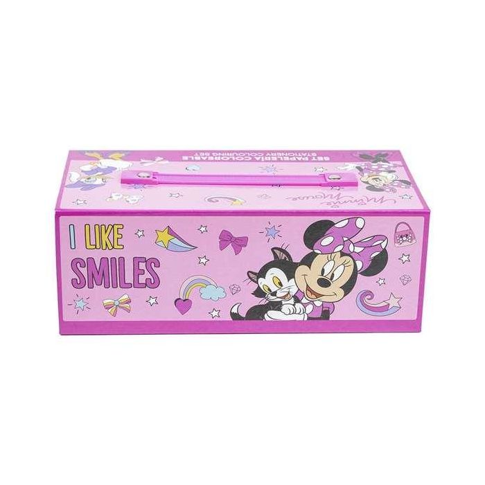 Set de pintura Minnie Mouse Maletín Rosa 5 Set de pintura Minnie Mouse Maletín Rosa 5